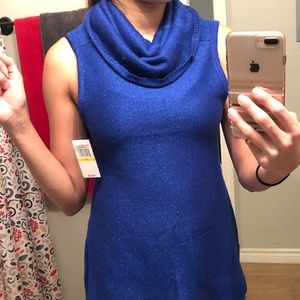 Cute Royal Blue cowl pullover